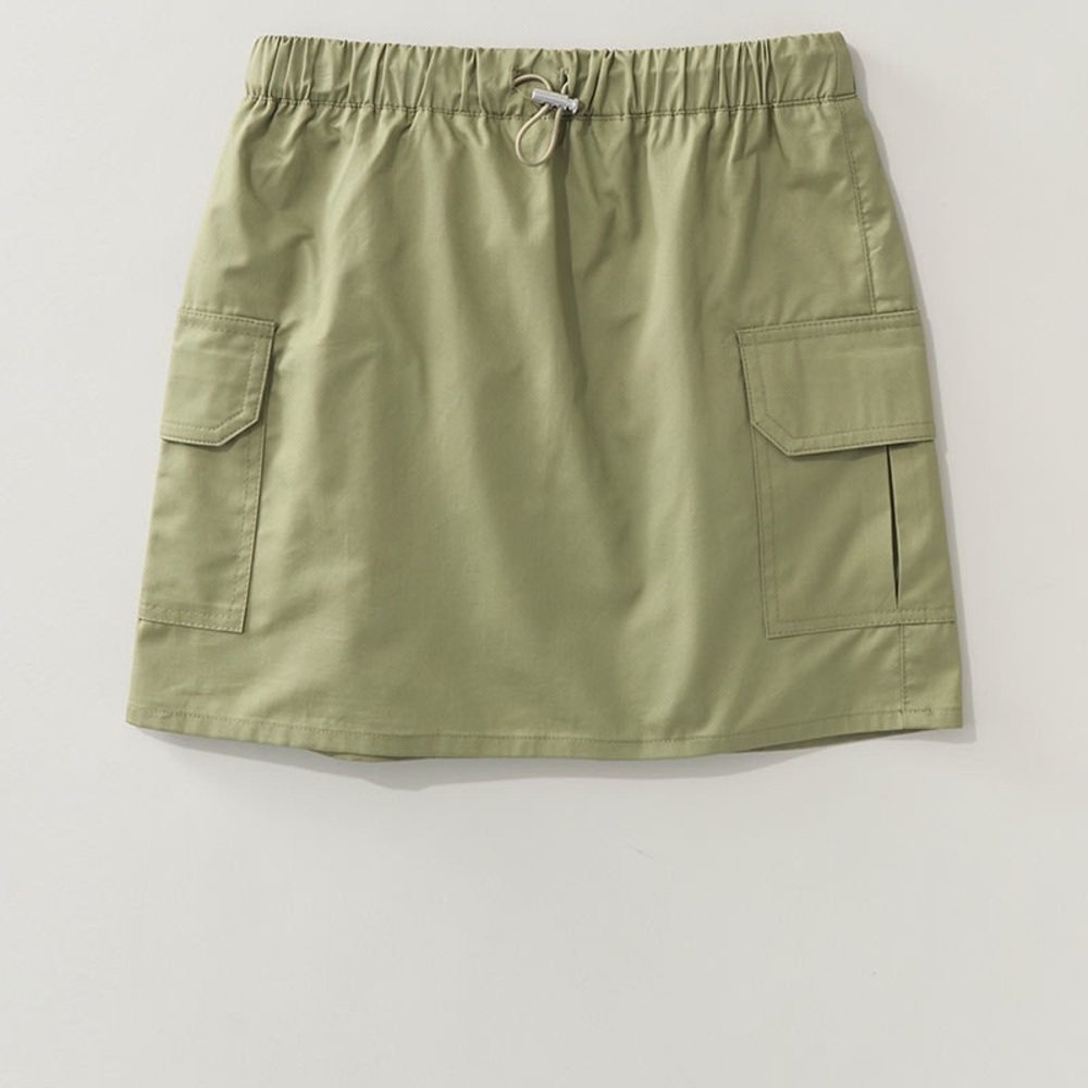Olive Green ‘Hello Franki’ Cargo Skirt